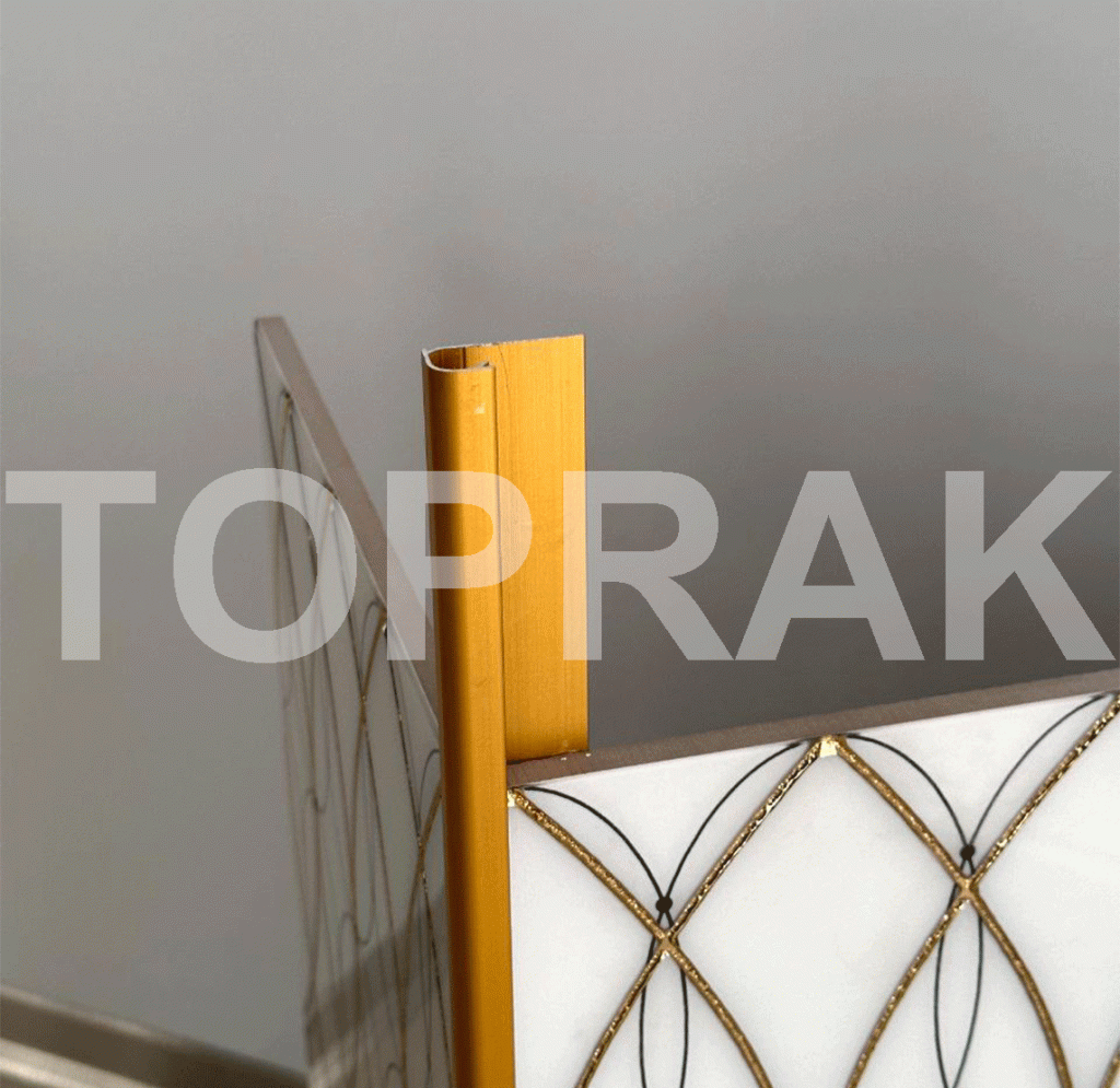 نوار کنج آلومینیوم توپراک 2 نوار کنج کاشی آلومینیوم