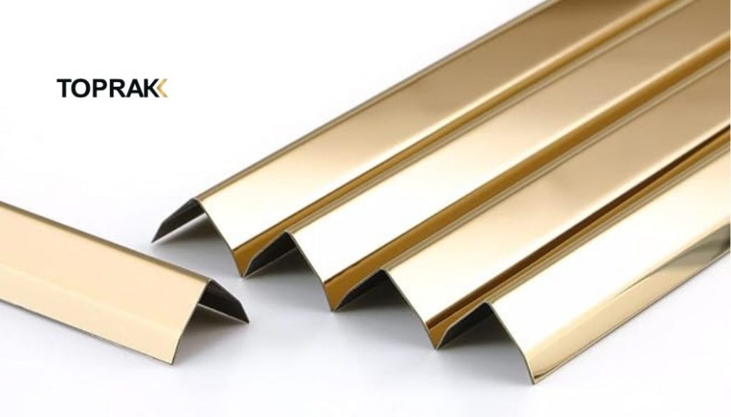 نبشی استیل دکوراتیو/نبشی روکار