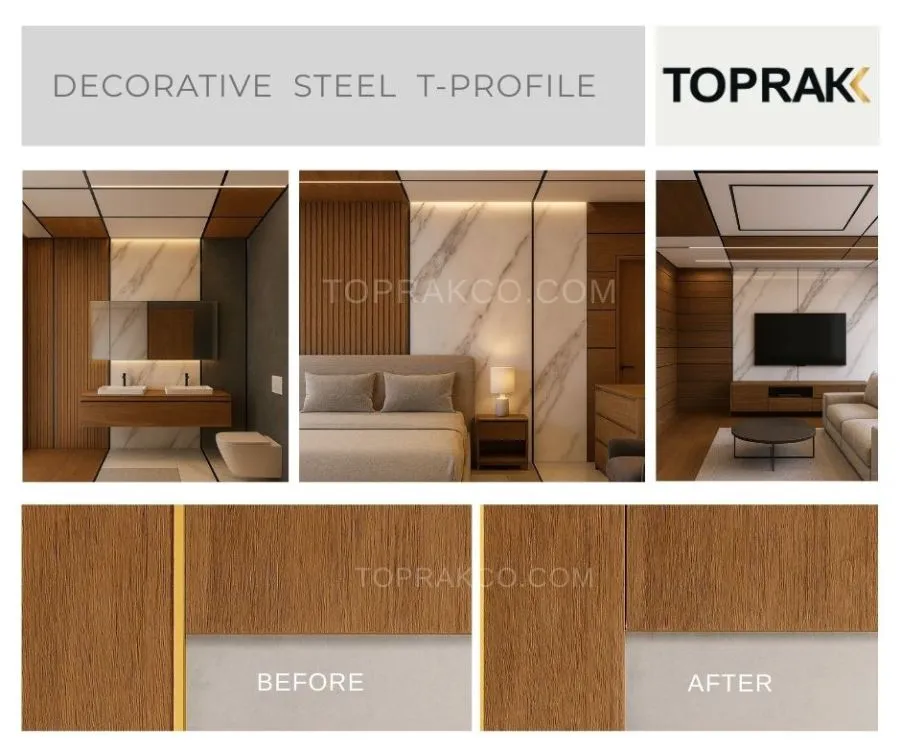پروفیل استیل Tتوپراک
