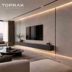 چفت کناف توکار تی وی وال